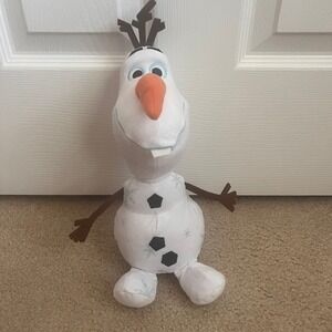Disney Olaf Plush Doll Stuffed Animal From Frozen Movie Snowflake Details